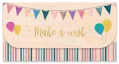Powieści i opowiadania - Koperta upominkowa drewniana Urodziny balony - miniaturka - grafika 1