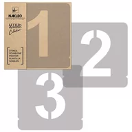 Szablony malarskie - Nakleo szablon malarski wielokrotny // cyfry 140 mm // Modern Sans Cyfry SZA-FON-006_14 - miniaturka - grafika 1