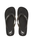 Klapki i japonki damskie - Calvin Klein Jeans Japonki Beach Sandal Flatform Tpu YW0YW01830 Czarny - miniaturka - grafika 1