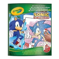 Edukacja przedszkolna - Crayola: Sonic, kolorowanka z naklejkami - miniaturka - grafika 1