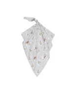 Rożki i beciki - Bonjour Cherie Otulacz bambusowy 100x110cm Owieczki - miniaturka - grafika 1