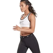 Biustonosze - Reebok S Hero Racer Pad Bra-Read Biustonosz Sportowy, Kobieta, Biały - miniaturka - grafika 1