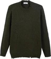 Swetry męskie - Diana Studio Sweter Męski z Alpaką Zielony XL Jmd - miniaturka - grafika 1