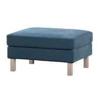 Pokrowce na meble - Dekoria pl pl Pokrowiec na podnóżek Karlstad pruski błękit 61 x 79 x 44 cm Velvet 622-704-16 - miniaturka - grafika 1