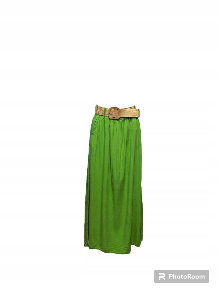 Spódnica Maxi Zielona Lato Rozmiar Uniwersalny (S-2XL) *Made In Italy*