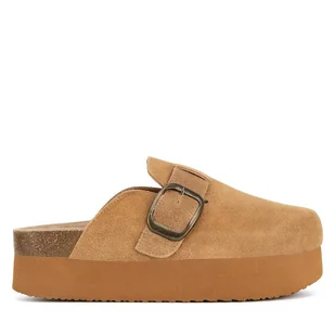 Klapki Badura TS6207-01 Brązowy - Klapki i japonki damskie - miniaturka - grafika 1