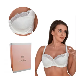 Biustonosz GAIA Semi-Soft Mama 1199 do karmienia ecru 75E - Biustonosze ciążowe - miniaturka - grafika 1