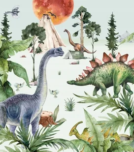 Naklejki na ścianę Dinozaury Akwarele 91,5x61cm - Naklejki na ścianę - miniaturka - grafika 1