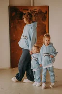 Bluzy damskie - Bluza oversize Blue dla mamy i taty - miniaturka - grafika 1