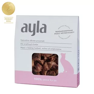 AYLA serca kurze przysmak dla kota Liofilizowany - Przysmaki dla kotów - miniaturka - grafika 1