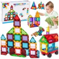 Klocki - Klocki Magnetyczne Konstrukcyjne 3d Panele Zestaw 45 Elementów Dla Dzieci - miniaturka - grafika 1