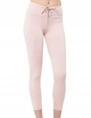 Legginsy - Guess Legginsy Różowe Gładkie Logo Casual XL Gxa - GUESS - miniaturka - grafika 1