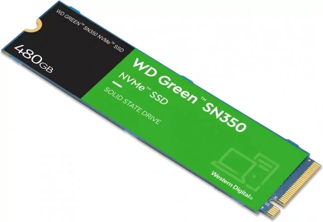 Western Digital Dysk SSD Green 480GB M.2 2280 SN350 NVMe PCIe WDS480G2G0C