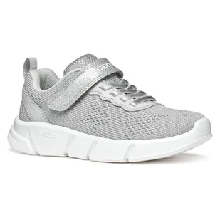 Geox J Aril Girl B Sneakersy dziewczęce, Srebrny, 28 EU - Buty dla dziewczynek - miniaturka - grafika 1
