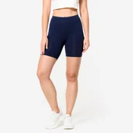 Spodnie sportowe damskie - Legginsy krótkie fitness damskie Domyos - miniaturka - grafika 1