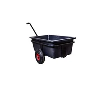 Taczki - Wózek ogrodowy z kastrą 80 l czarny - miniaturka - grafika 1