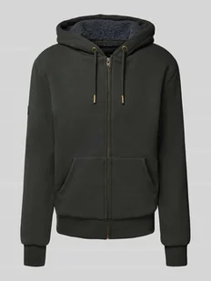 Bluza rozpinana z kapturem i kieszenią kangurką - Bluzy męskie - miniaturka - grafika 1