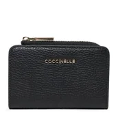 Portfele - Mały Portfel Damski Coccinelle MW5 Metallic Soft E2 MW5 17 01 01 Czarny - miniaturka - grafika 1