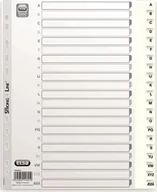 Przekładki do segregatorów - Elba Register Elba Strong-Line® Basic A4 PP hvid A-Å - miniaturka - grafika 1