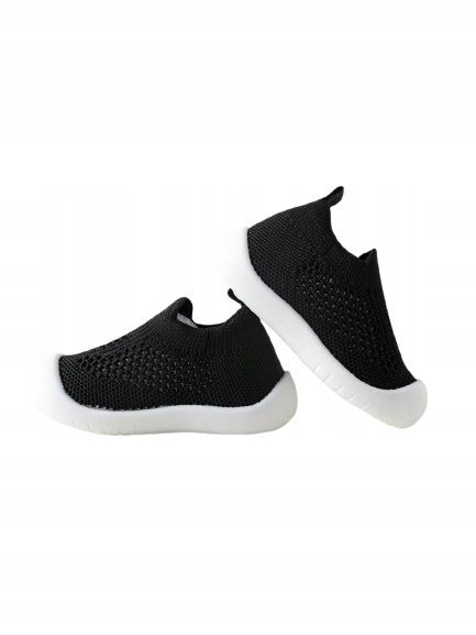 SHEIN BUTY DZIECIĘCE CZARNE SPORTOWE ODDYCHAJĄCE 18-19 1DB