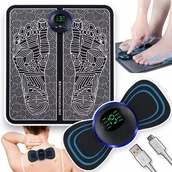 Masażery - 2X Masażer Mata Ems Do Stóp I Szyi Elektrostymulator Masujący Kark Mięśni - miniaturka - grafika 1