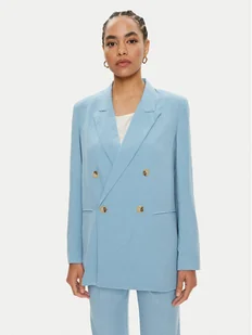 ViCOLO Marynarka TB1567 Niebieski Relaxed Fit - Marynarki i żakiety damskie - miniaturka - grafika 1