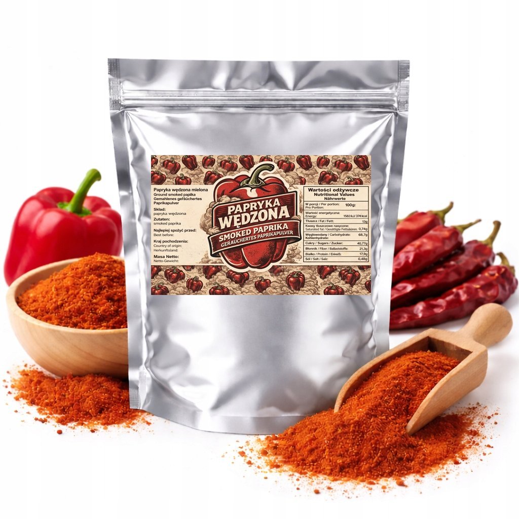 PAPRYKA SŁODKA WĘDZONA MIELONA AROMATYCZNA ASTA 120/140 PREMIUM 200G