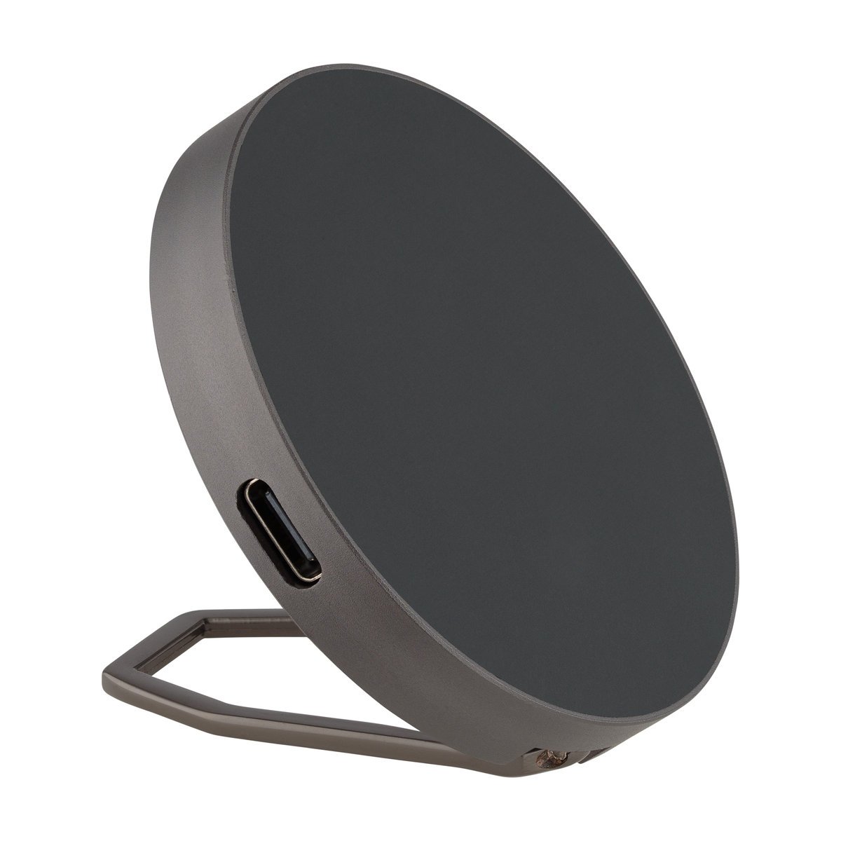 Ładowarka indukcyjna QUALO Recykling 15W z ringiem/podstawką czarna