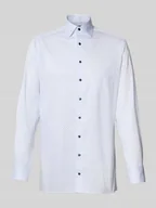 Koszule męskie - Koszula biznesowa o kroju slim fit z czystej bawełny - miniaturka - grafika 1