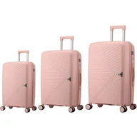 Walizki - Zestaw walizek SEMI LINE T5830-0 Jasnoróżowy - miniaturka - grafika 1