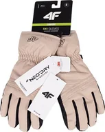 Rękawice narciarskie - 4f Rękawice narciarkie damskie 4F FNK F106 beżowe 4FWAW23AFGLF106 83S L - miniaturka - grafika 1
