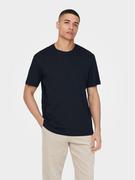 Koszulki męskie - Only & Sons T-Shirt 22025208 Niebieski Regular Fit - miniaturka - grafika 1