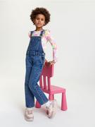 Spodnie i spodenki dla dziewczynek - Sinsay - Ogrodniczki jeansowe - Inny - miniaturka - grafika 1