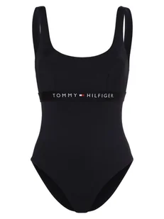Tommy Hilfiger Damski strój kąpielowy Kobiety niebieski jednolity, M - Stroje kąpielowe - miniaturka - grafika 1