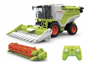Zabawki zdalnie sterowane - Kombajn Zdalnie Sterowany 2w1 Z Generatorem Dymu Pojemnik Na Zboże Zabawka - miniaturka - grafika 1