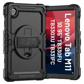 Etui do tabletów - Etui pancerne 360 z miejscem na rysik do Lenovo M11 10.95" 11" TB330FU TB330XU TB331FC Alogy Pirate 360 Case obudowa na tablet Czarne - miniaturka - grafika 1