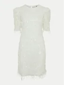 Sukienki - YAS Sukienka koktajlowa Bella 26034900 Biały Regular Fit - miniaturka - grafika 1