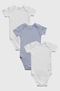 Body dla niemowląt - United Colors of Benetton body bawełniane niemowlęce 3-pack - grafika 1