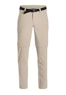 Bielizna sportowa męska - Maier Sports męskie spodnie TORID Slim Zip Wander, beżowy, 32 133023 - miniaturka - grafika 1