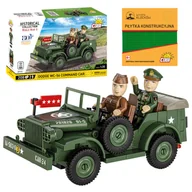 Klocki - Cobi 3111 Samochód Dodge WC-56 Command Car HC WW2 208 El. + PŁYTKA - miniaturka - grafika 1