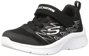 Skechers Sneakersy Microspec Texlor dla chłopców, Czarny tekstylny czarny srebrny wykończenie, 36 EU - Buty dla chłopców - miniaturka - grafika 1
