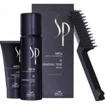 Wella SP Men Gradual Tone Black/Brown zestaw do stopniowej eliminacji siwizny 60 ml + 30 ml Kolor Brązowy - Farby do włosów i szampony koloryzujące - miniaturka - grafika 1