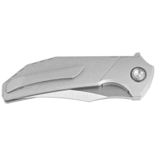 Nóż składany Reate Tiger Diamond Texture Titanium, Belt Satin M390 by Alvin Lee (TG TDP.SAT) - Noże - miniaturka - grafika 7