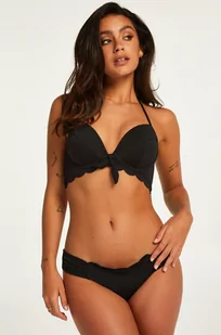 Hunkemöller Figi bikini z falowanym brzegiem Czarny - Stroje kąpielowe - miniaturka - grafika 1