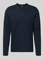 Koszulki męskie - Bluzka z długim rękawem i krótką listwą guzikową model ‘BRAT’ - miniaturka - grafika 1
