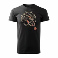 Koszulki sportowe męskie - Topslang, Koszulka męska dla wędkarza wędkarska fishing, czarna, regular, rozmiar XXL - miniaturka - grafika 1