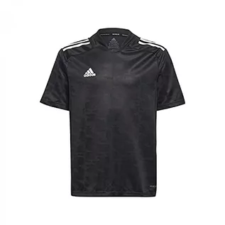 Koszulki dla chłopców - adidas adidas Chłopięca Condivo21 Jsy Y T-shirt czarny/biały 9 Years GJ6830 - grafika 1