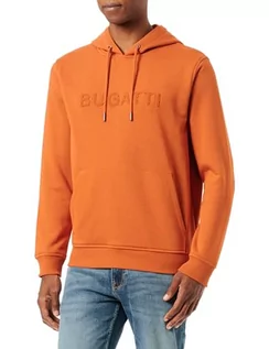 Bluzy męskie - bugatti Bluza męska, pomarańczowy-670, XL - grafika 1
