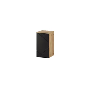 Szafka łazienkowa wisząca Szynaka Meble Mazi 30 cm wotan/czarny mat TH-100-1846 - Szafki łazienkowe - miniaturka - grafika 1