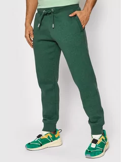 Spodnie sportowe męskie - Superdry Spodnie dresowe Vintage Logo Emb M7010661A Zielony Regular Fit - grafika 1